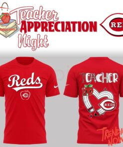 3D graphic 2 Cincinnati Reds Teacher Appreciation Night Hoodie with bold design