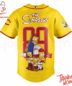 High-quality product with unique design – Cincinnati Reds The Simpsons Baseball Jersey