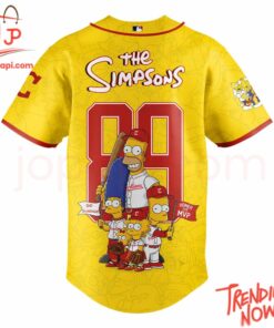 High-quality product with unique design – Cleveland Guardians The Simpsons Baseball Jersey