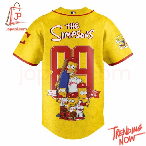 High-quality product with unique design – Cleveland Guardians The Simpsons Baseball Jersey