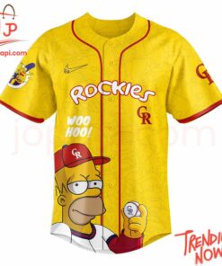 High-quality product with unique design – Colorado Rockies The Simpsons Jersey
