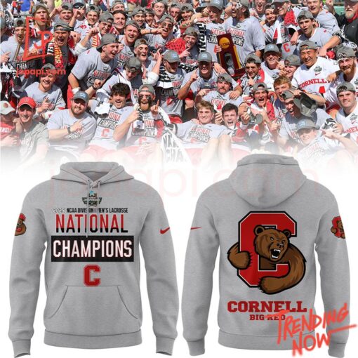 3D graphic Cornell Big Red Lacrosse Ncaa Division I Men S Lacrosse Championship Hoodie 1 Jpg with bold design