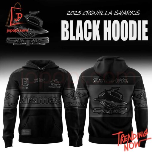 High-quality product with unique design – Cronulla Sharks Back In Black Hoodie