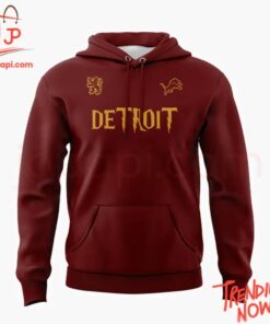 High-quality casual wear featuring custom artwork – Detroit Lions Harry Potter Gryffindor Hoodie