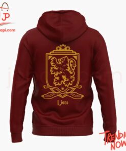 High-quality casual wear featuring custom artwork – Detroit Lions Harry Potter Gryffindor Hoodie