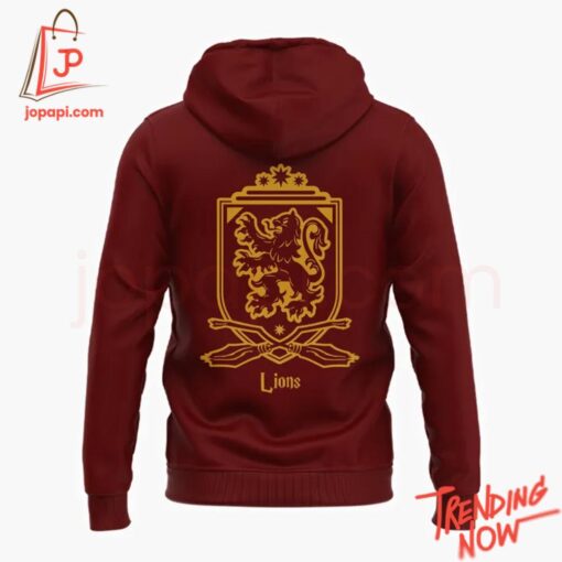 High-quality casual wear featuring custom artwork – Detroit Lions Harry Potter Gryffindor Hoodie