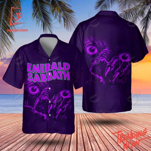 High-quality product with unique design – Emerald Sabbath Hawaiian Shirt