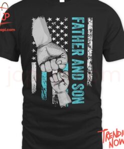 Stylish and comfortable printed clothing – Father And Son American Flag Matching Fathers Day Shirt
