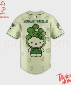 Bold and stylish casual wear – Fayetteville Woodpeckers Algae Hello Kitty Baseball Jersey