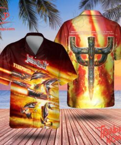 High-quality product with unique design – Firepower Judas Priest Hawaiian Shirt