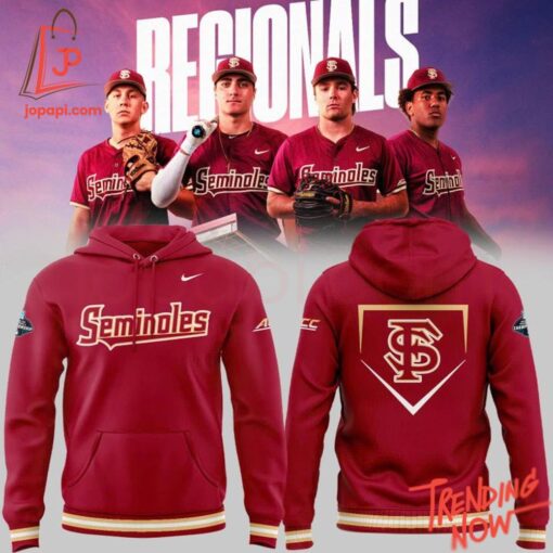 3D graphic 1 Florida State Seminoles 2025 Ncaa Baseball Championship Patch Hoodie with bold design