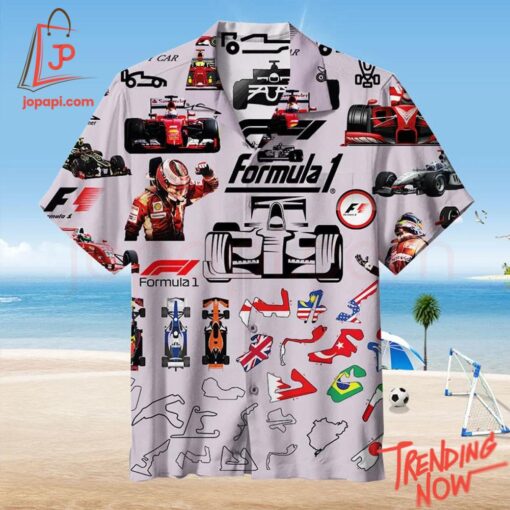 Comfortable Formula Hawaiian Shirt with eye-catching graphic
