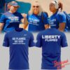 Make every step count with 1 Go Flames Go God Liberty Lady Flames Shirt.
