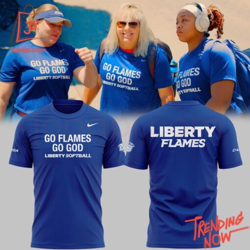 Make every step count with 1 Go Flames Go God Liberty Lady Flames Shirt.