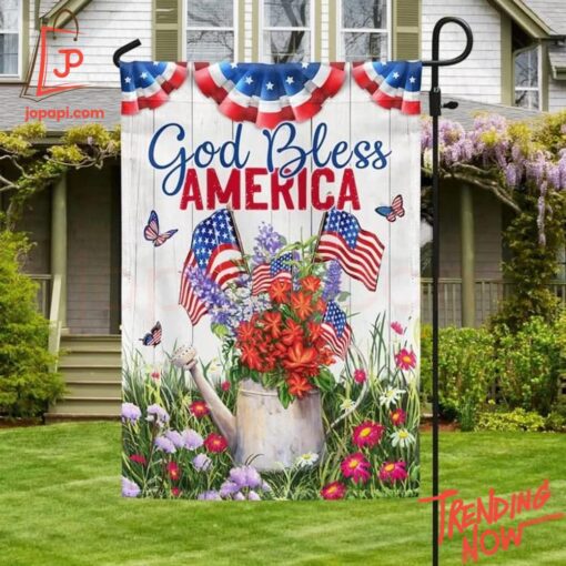 Patriotic 4th of July outfit with American flag print – 1 God Bless America 4th Of July Patriotic Flag