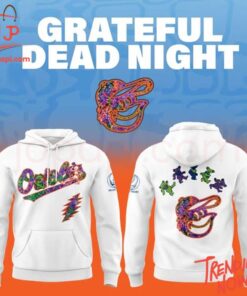 Stylish and comfortable printed clothing – Grateful Dead Night Baltimore Orioles Hoodie
