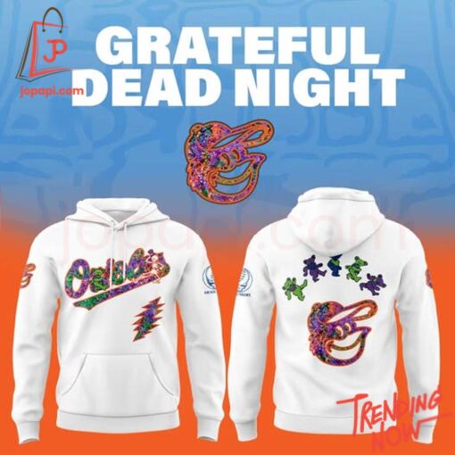 Stylish and comfortable printed clothing – Grateful Dead Night Baltimore Orioles Hoodie