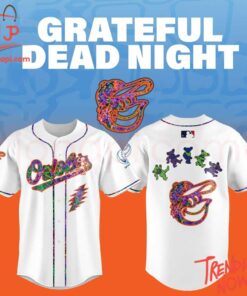 Bold and stylish casual wear – Grateful Dead Night Baltimore Orioles Jersey