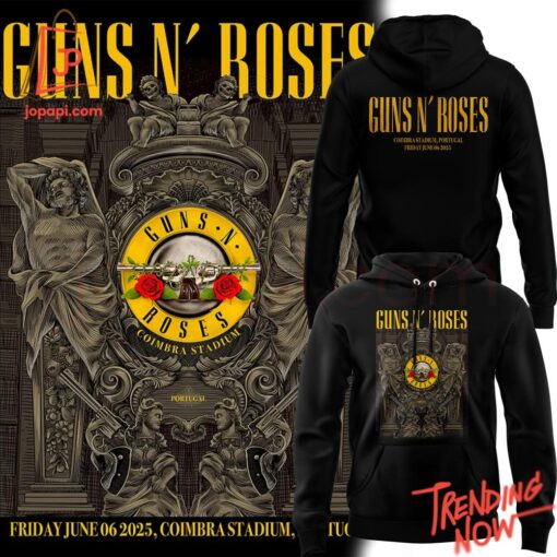 Bold and stylish casual wear – Guns N Roses World Tour To Portugal Hoodie Jpg