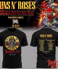 High-quality product with unique design – Guns N' Roses Hekvetili Park Concert Shirt