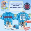 High-quality product with unique design – Harrisburg Senators Bluey Baseball Jersey