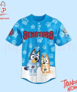 High-quality product with unique design – Harrisburg Senators Bluey Baseball Jersey