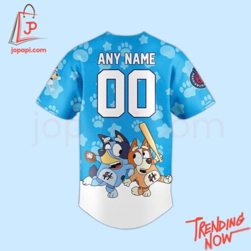 High-quality product with unique design – Harrisburg Senators Bluey Baseball Jersey