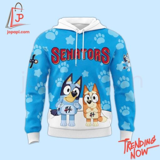 High-quality product with unique design – Harrisburg Senators Bluey Hoodie