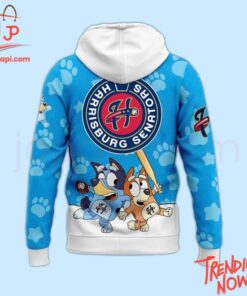 High-quality product with unique design – Harrisburg Senators Bluey Hoodie