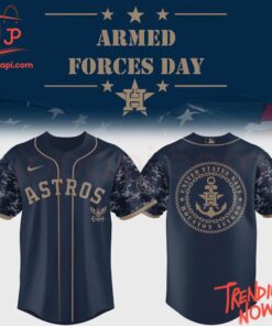 Bold and stylish casual wear – Houston Astros Armed Forces Day Baseball Jersey