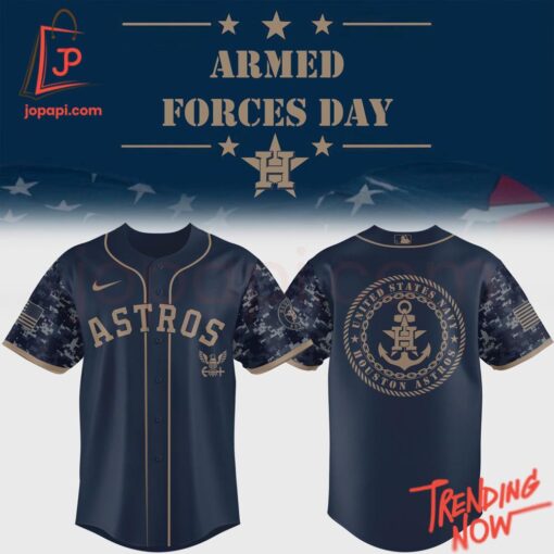 Bold and stylish casual wear – Houston Astros Armed Forces Day Baseball Jersey