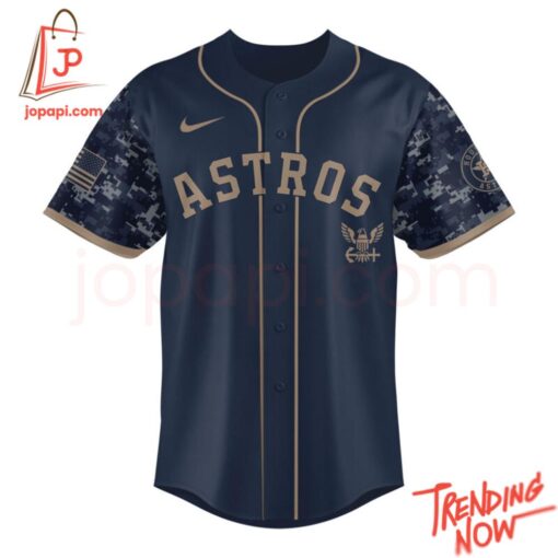 Bold and stylish casual wear – Houston Astros Armed Forces Day Baseball Jersey