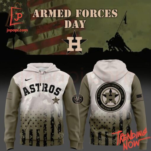 3D graphic 1 Houston Astros Armed Forces Day 2025 Hoodie with bold design