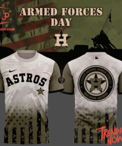 3D graphic 2 Houston Astros Armed Forces Day 2025 Hoodie with bold design