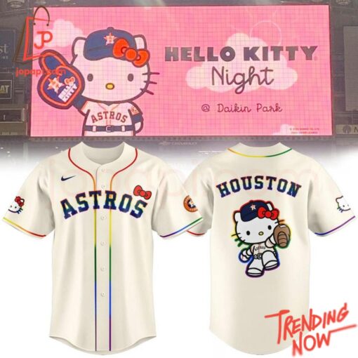 High-quality product with unique design – Houston Astros Hello Kitty Night Lgbt Jersey