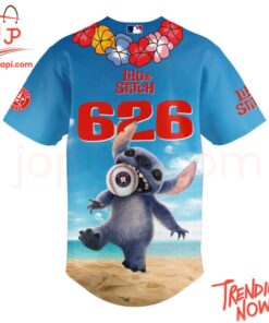 Bold and stylish casual wear – Houston Astros Lilo Stitch Baseball Jersey