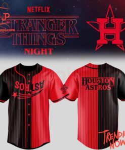 Bold and stylish casual wear – Houston Astros Stranger Things Baseball Jersey