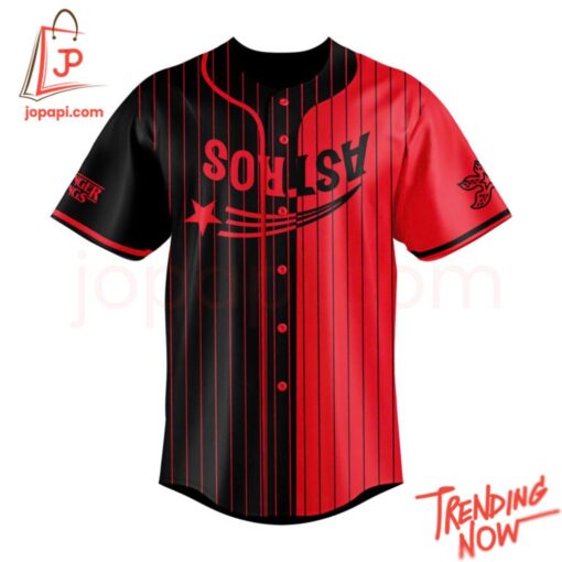 Bold and stylish casual wear – Houston Astros Stranger Things Baseball Jersey