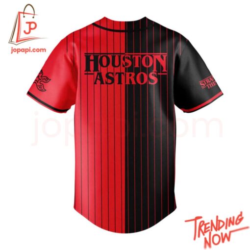 Bold and stylish casual wear – Houston Astros Stranger Things Baseball Jersey