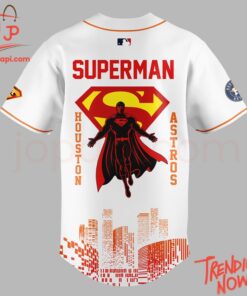 3D graphic 3 Houston Astros Superman Night Baseball Jersey with bold design