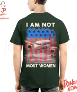Stylish and comfortable printed clothing – I Am Not Most Women Flight Attendant Shirt
