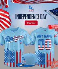 High-quality product with unique design – Independence Day Dodgers Baseball Jersey