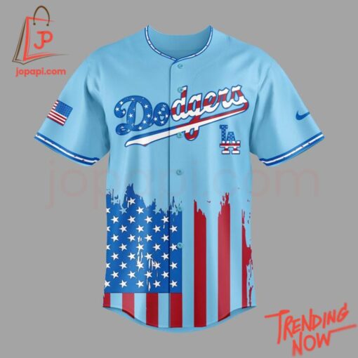 High-quality product with unique design – Independence Day Dodgers Baseball Jersey