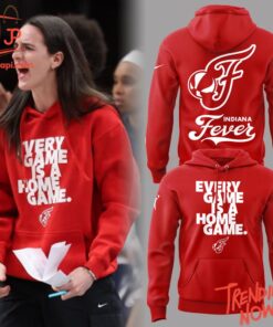 Stylish and comfortable printed clothing – Indiana Fever Caitlin Clark Every Game Is A Home Game Hoodie