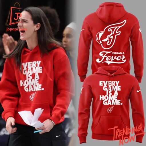 Stylish and comfortable printed clothing – Indiana Fever Caitlin Clark Every Game Is A Home Game Hoodie