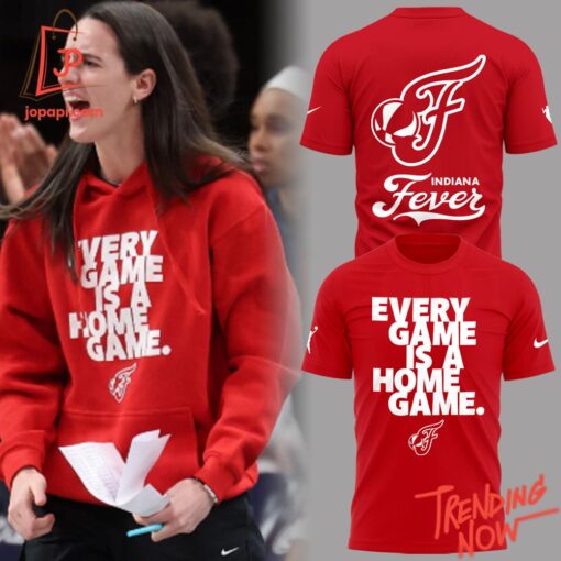 Stylish and comfortable printed clothing – Indiana Fever Caitlin Clark Every Game Is A Home Game Hoodie