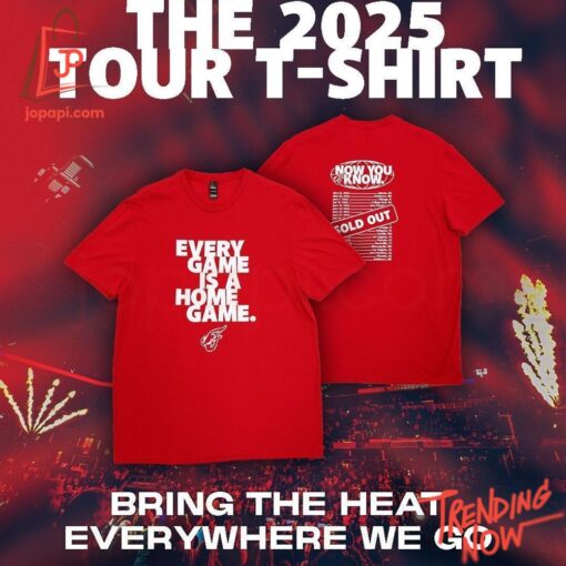 Make every step count with 1 Indiana Fever Tour 2025 Every Game Is A Home Game Shirt.
