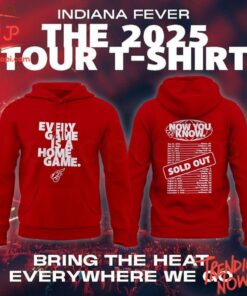 Make every step count with 1 Indiana Fever Tour 2025 Hoodie.
