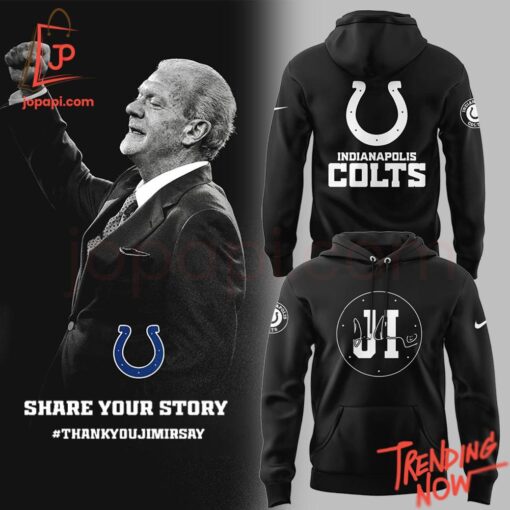 3D graphic 1 Indianapolis Colts Honoring The Memory Of Jim Irsay Hoodie with bold design