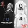 3D graphic 2 Indianapolis Colts Honoring The Memory Of Jim Irsay Hoodie with bold design